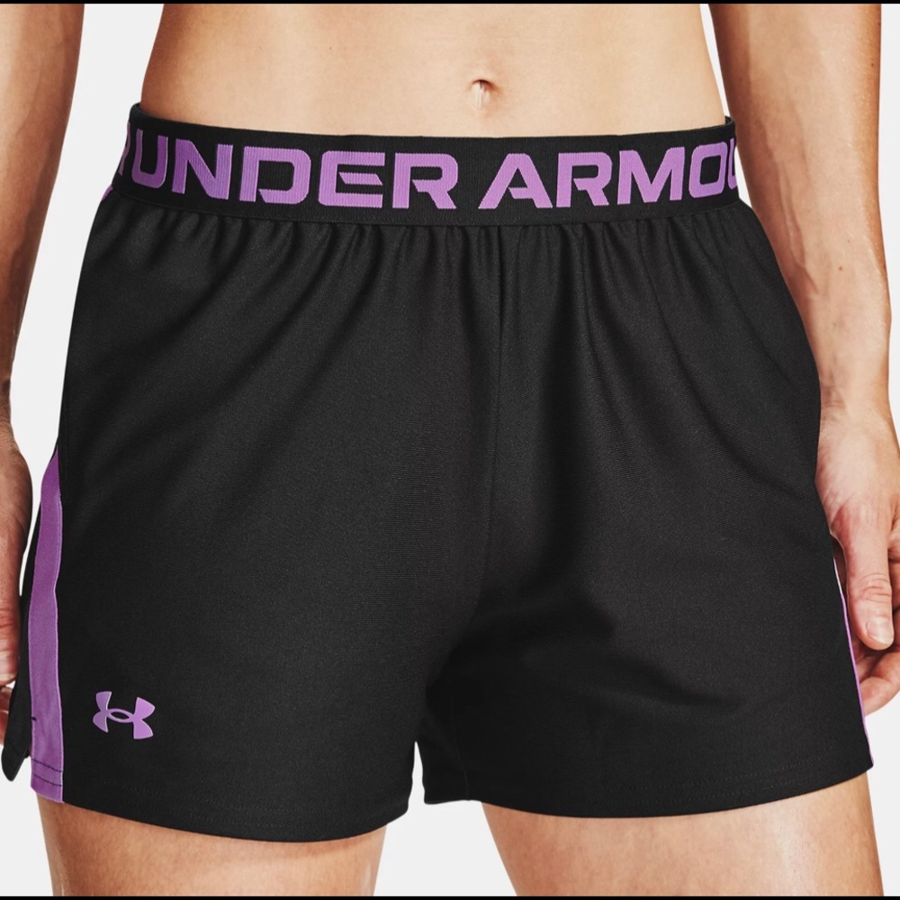 NWT Women's Under Armour Play Up Slit CB Shorts